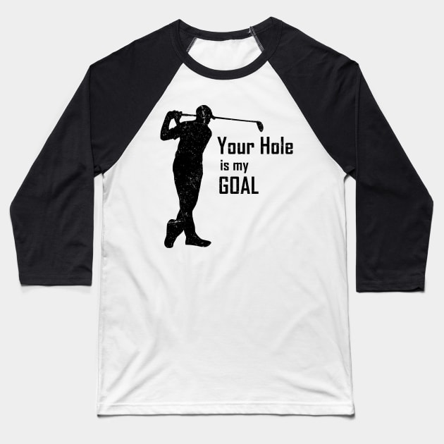 golfer Baseball T-Shirt by Mandala Project